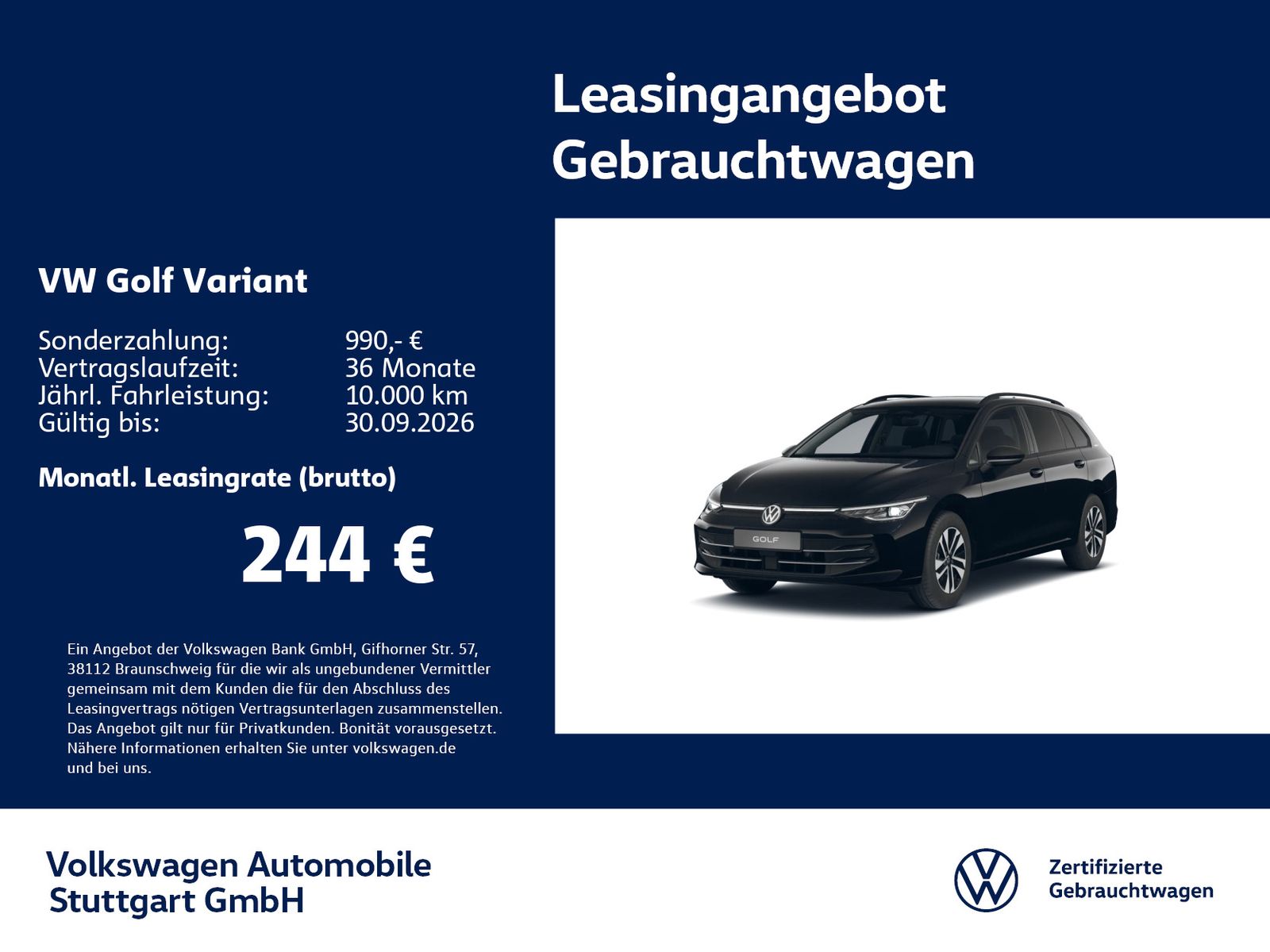 Volkswagen Golf Variant Energy 1.5 eTSI DSG Navi Kamera AHK