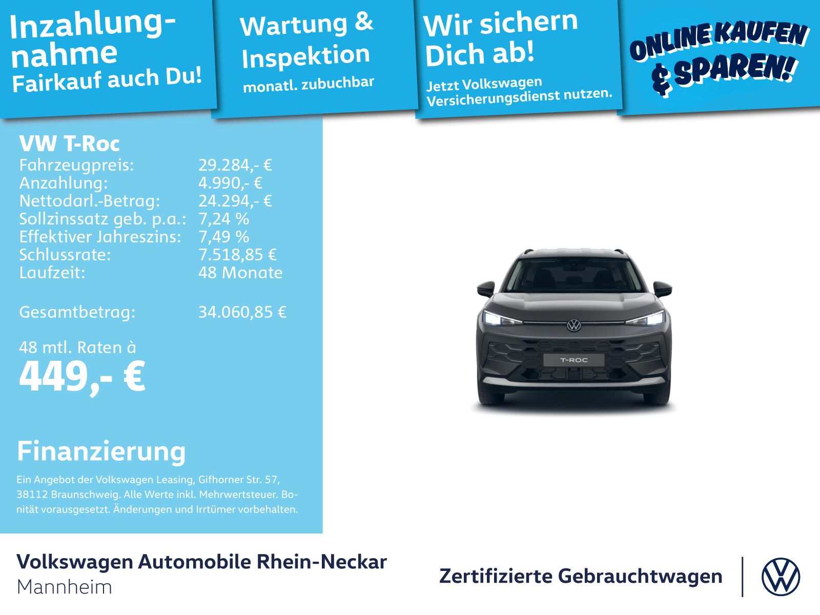 Volkswagen T-Roc 1.5 eTSI Life DSG Navi Kamera LED uvm foto 2