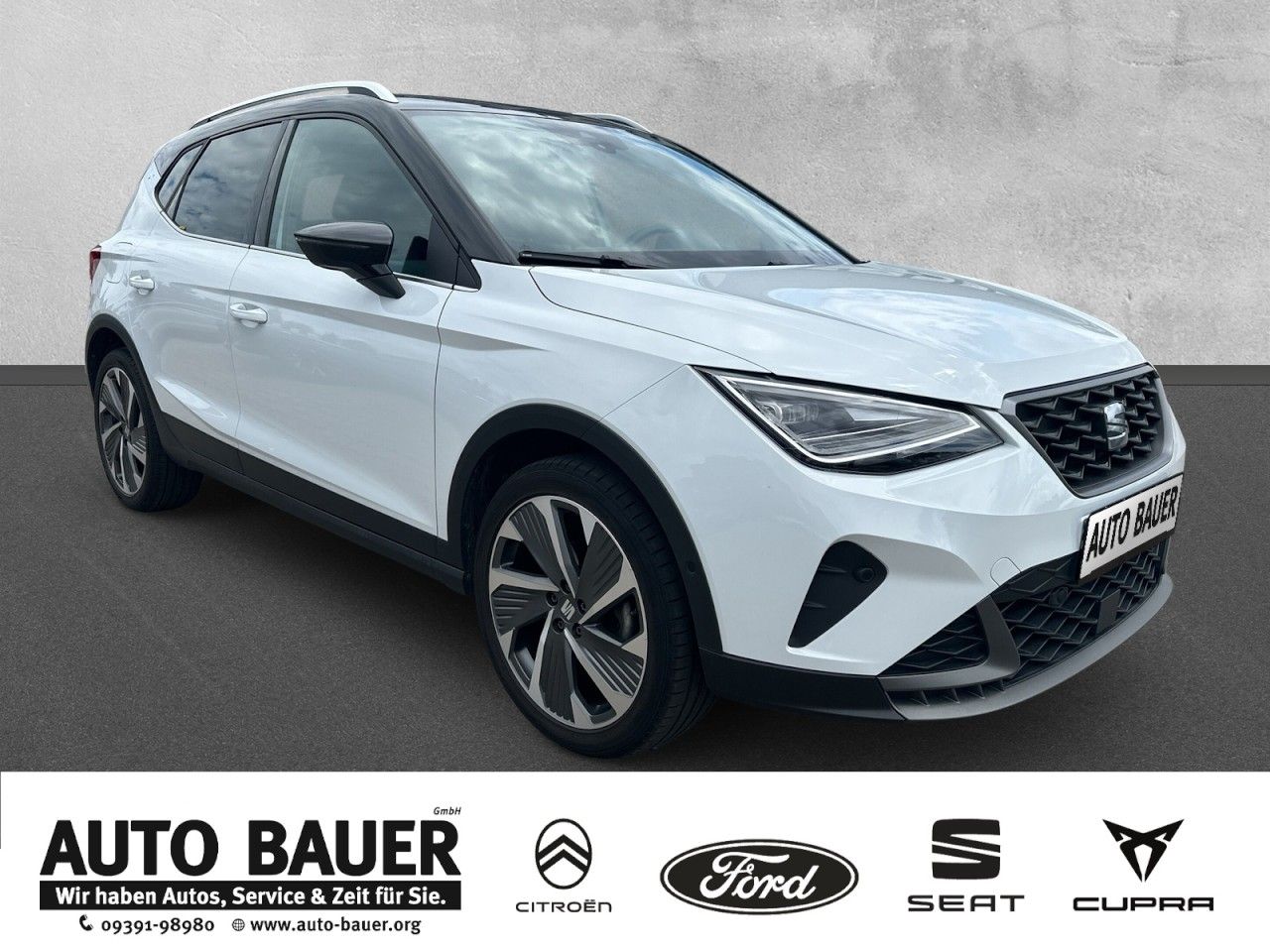 Fahrzeugabbildung SEAT Arona FR 1.0TSI 110PS 6-Gang*Navi*Cam* - mit KI generiert/bearbeitet
