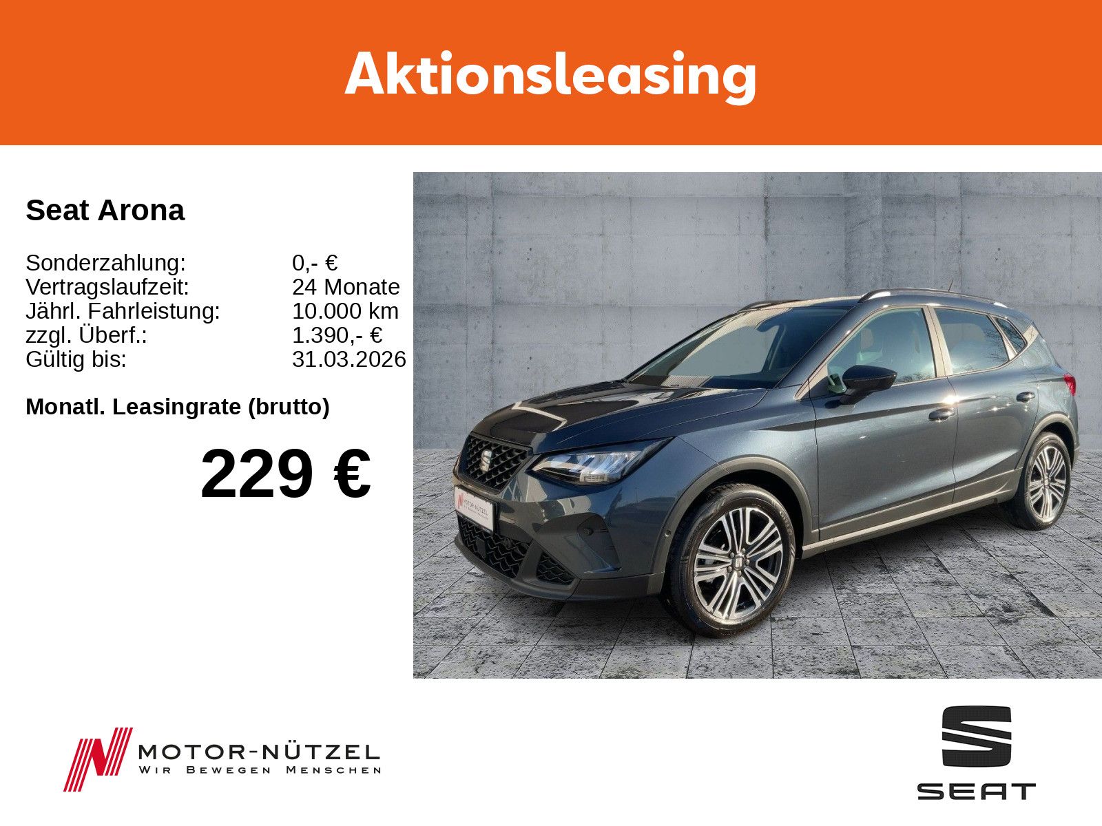 Seat Arona 116PS/ SHZ/ Paket-M/ LED/ PDC/ RFK