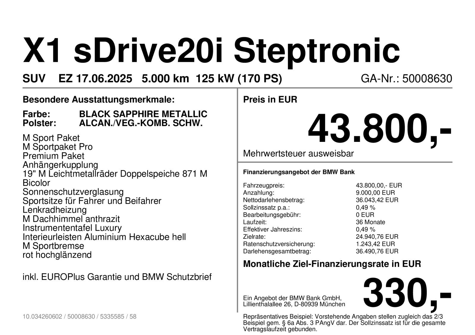 BMW X1 sDrive20i Steptronic M Sportpaket AHK imagem 2
