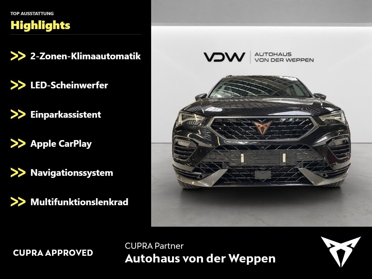 Cupra Ateca VZ 4Drive Navi Kamera SHZ Klima Navi imagem 2