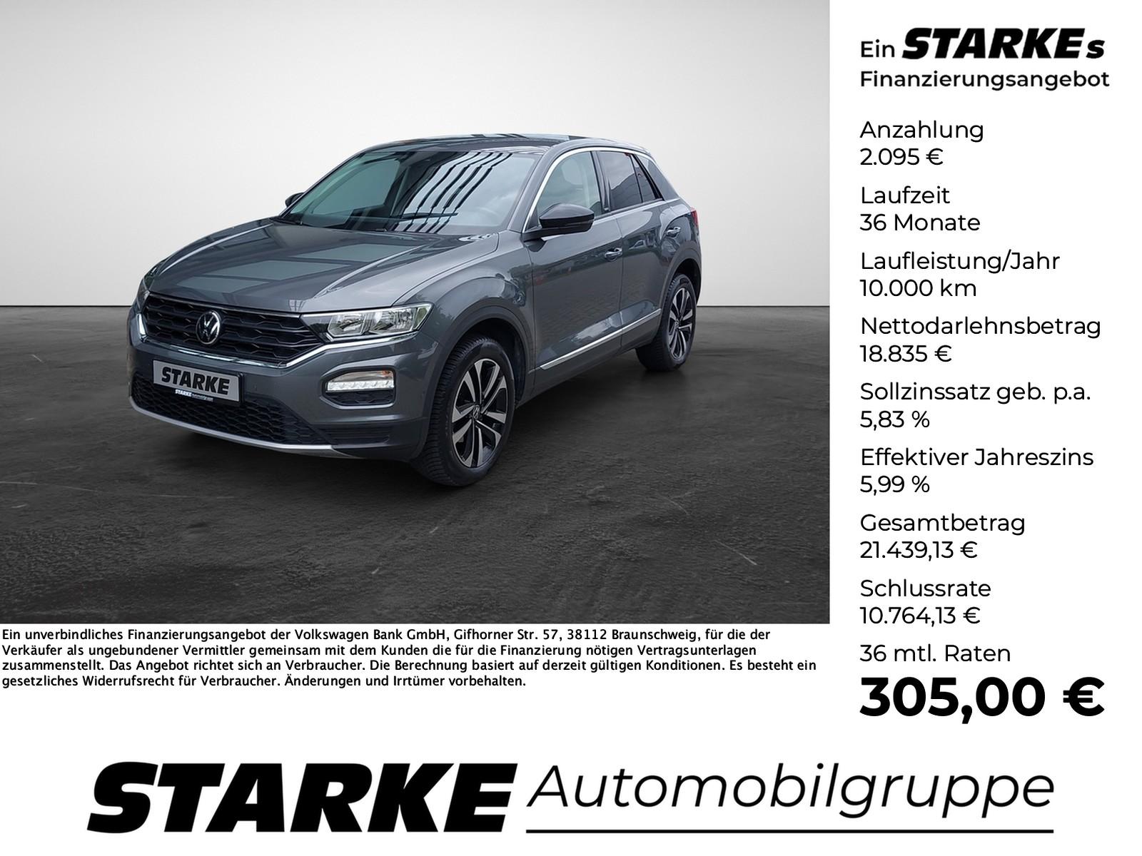Volkswagen T-Roc 1.5 TSI United  AHK Navi Kamera PDC LM Kli