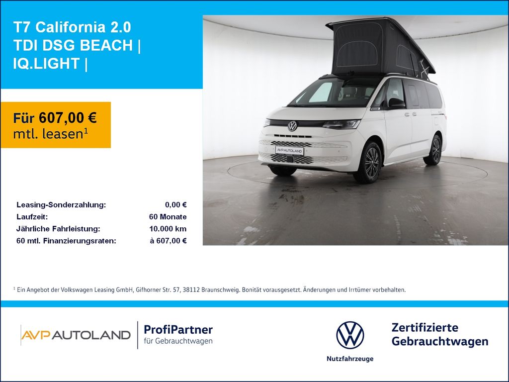 Volkswagen T7 California 2.0 TDI DSG BEACH | IQ.LIGHT |