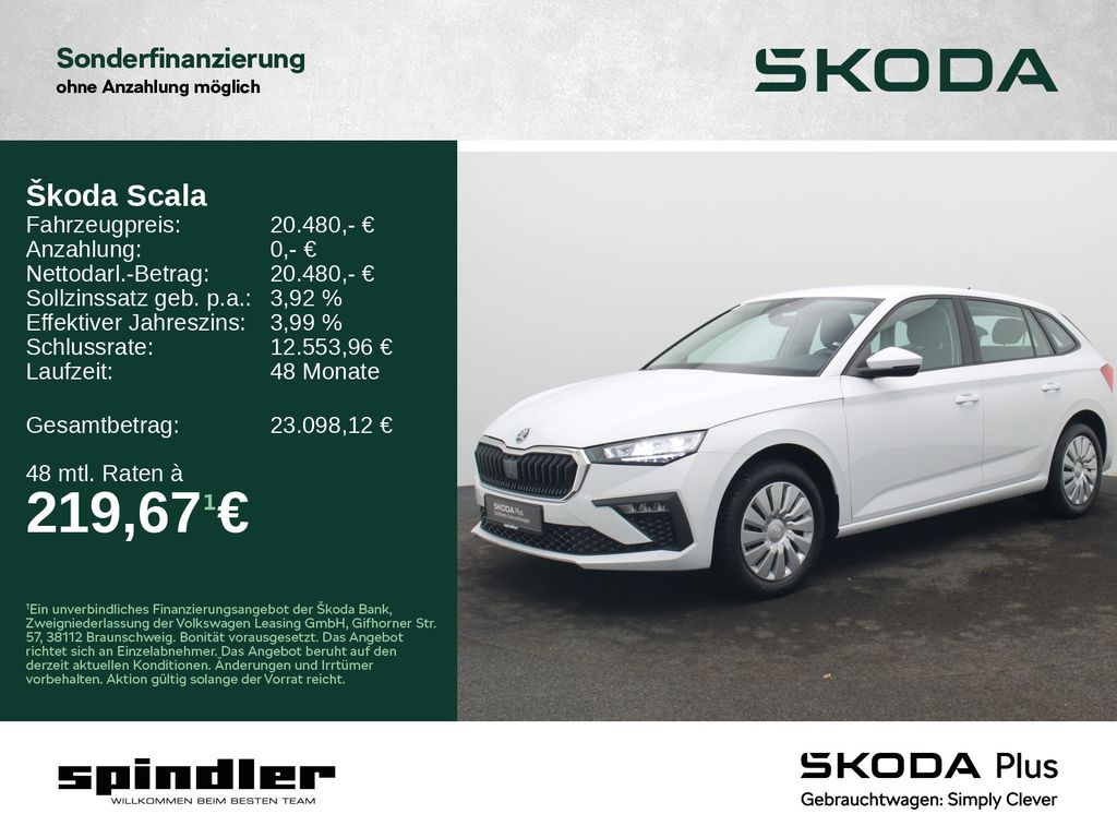 Scala Essence 1.0 TSI DSG / SmartLink+, LED, SHZ