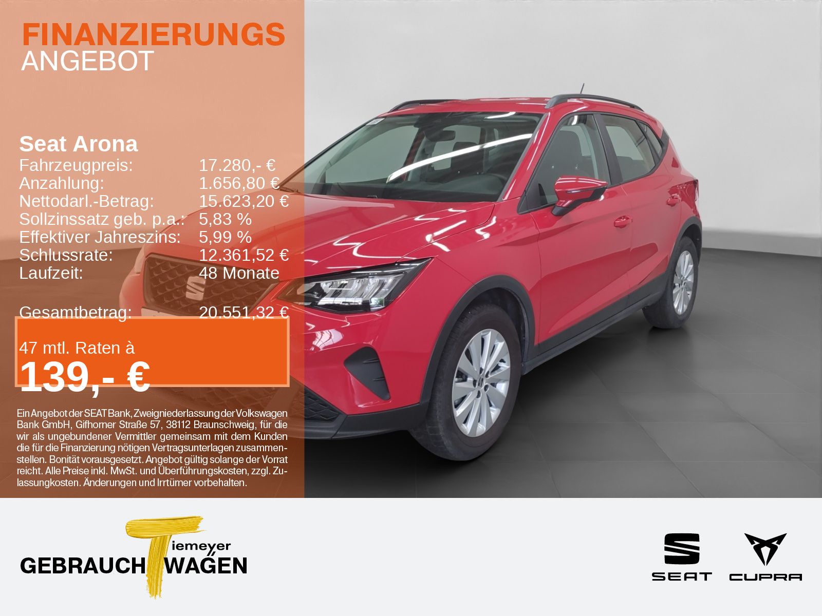 SEAT Arona 1.0 TSI STYLE FLINK SITZHZ GJR CLIMATR