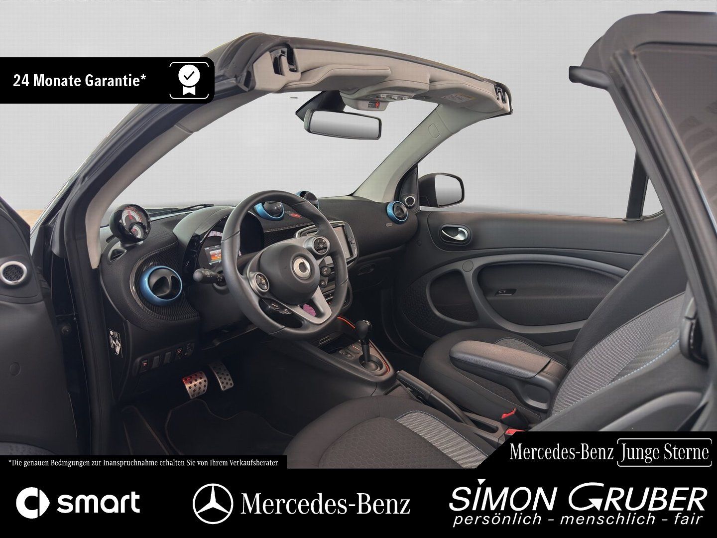 Fahrzeugabbildung Smart fortwo EQ Cabrio Pulse Exclusive JBL Carbon Wint