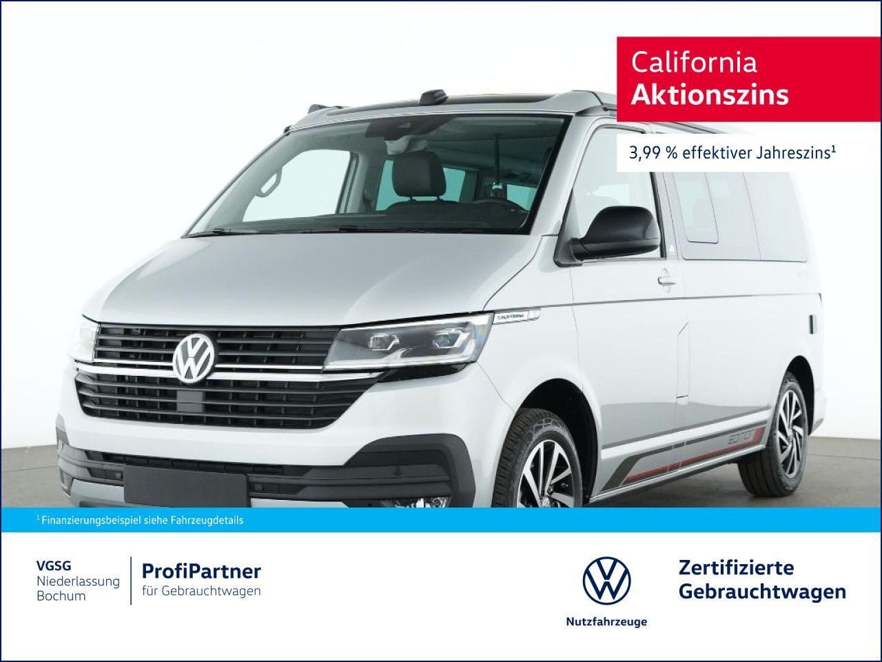 Volkswagen T6.1 California Beach Navi AHK Kamera Standhzg.