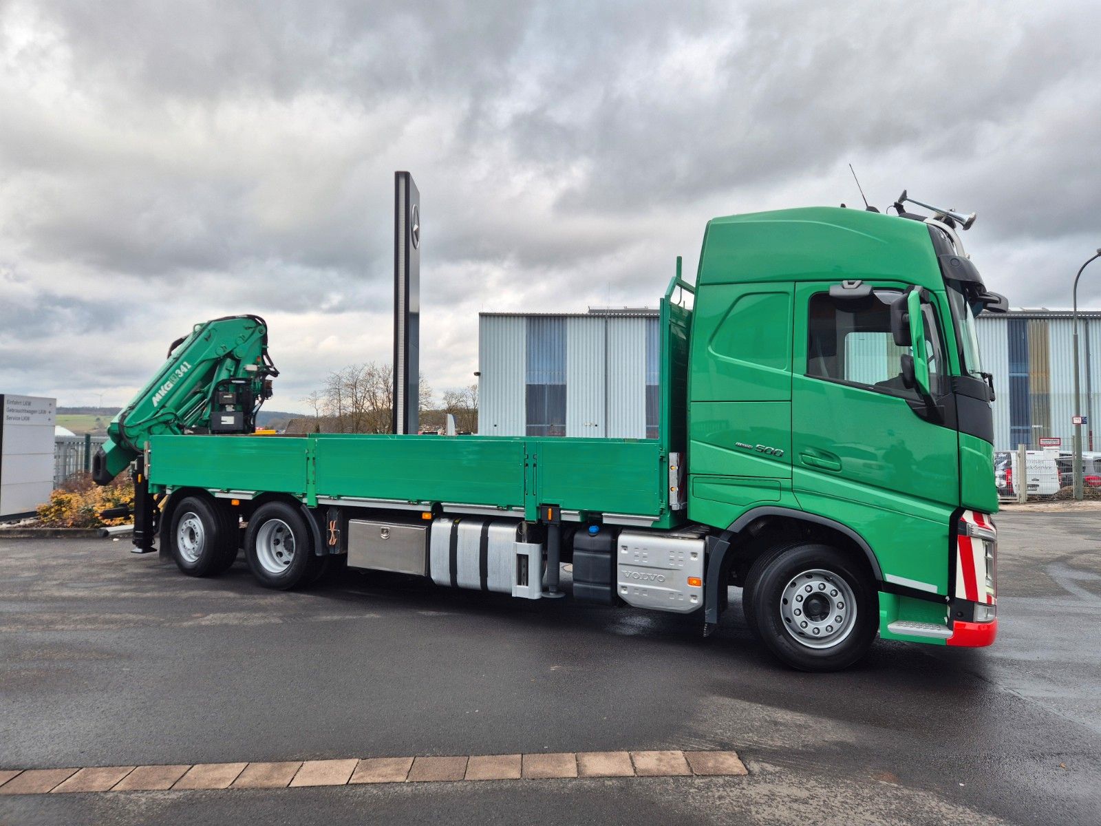 Fahrzeugabbildung Volvo FH 500 Heckkran MKG HLK341SHP Funk AHK
