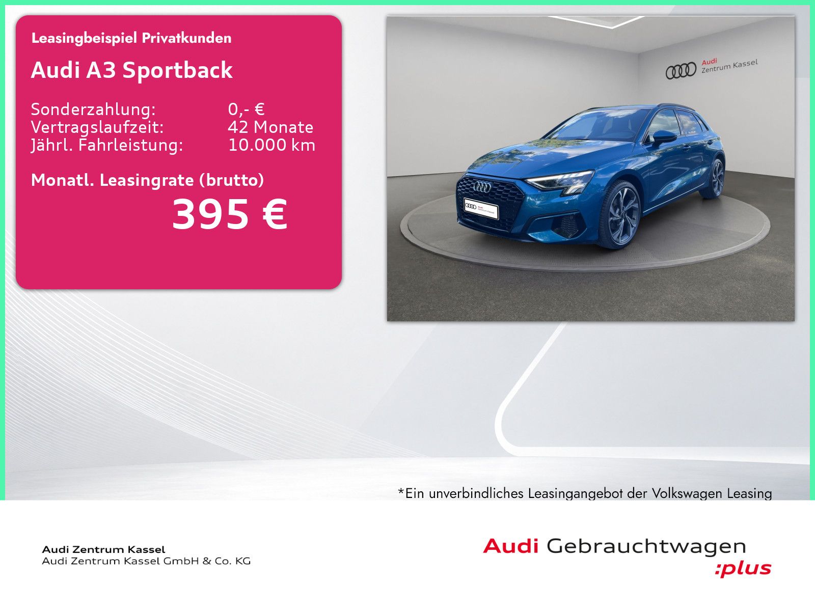 Audi A3 Sportback 30 TDI S line LED Leder AHK Carplay