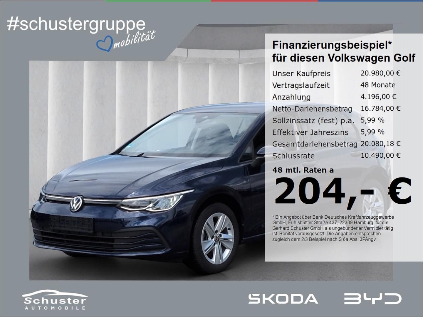 Volkswagen Golf VIII Life 2.0TDI*DSG ACC R-Kam Navi SHZ Alu, миниатюра 22
