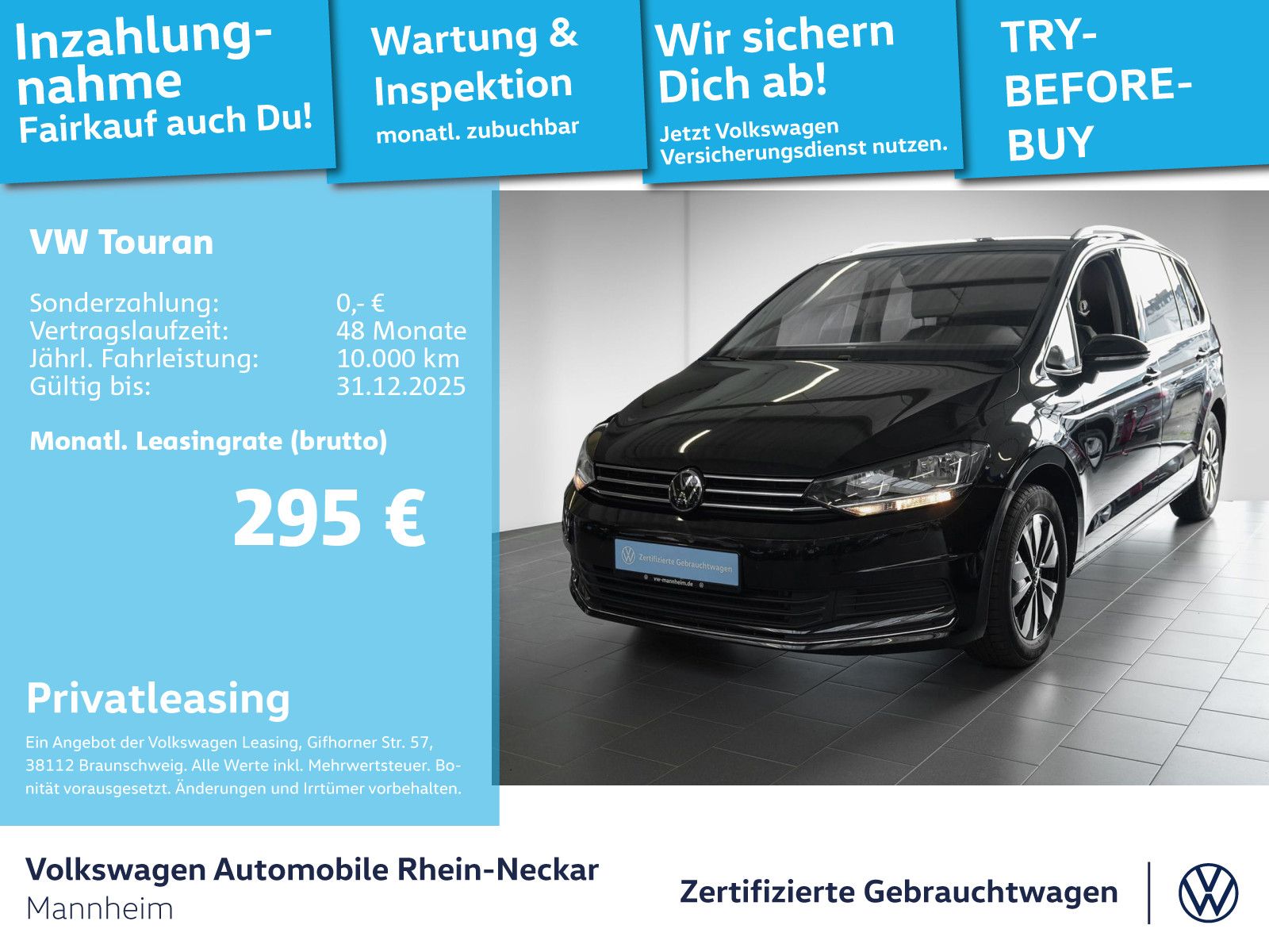 Volkswagen Touran 1.5 TSI GOAL 7-Sitzer Navi Kamera PDC uvm