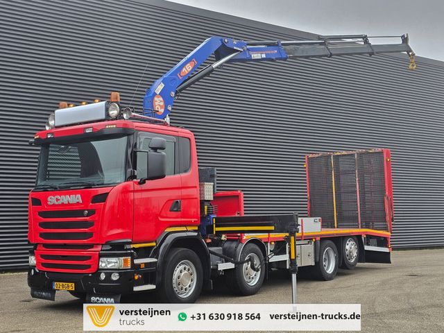 Scania G410 8x2-6 / KRAN / CRANE / MACHINE TRANSPORT