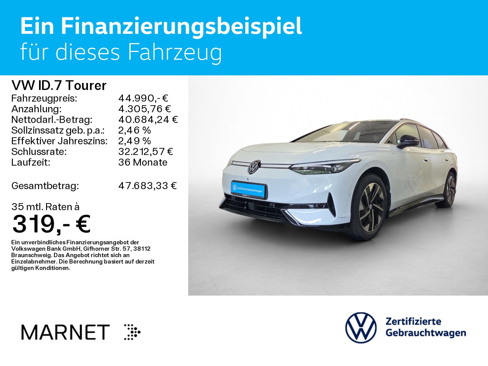 Volkswagen ID.7 Tourer Pro Navi*Wärmep.*IQ-Light*IQ-Drive*A imagem 2