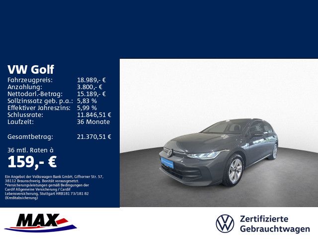Golf VIII 1.5 TSI LIFE LED+KLIMA+HUD+DCP+ACC+APP