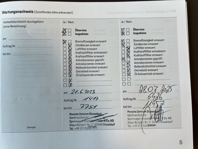 Fahrzeugabbildung Porsche 992 Carrera S Approved Lackschutzfolie