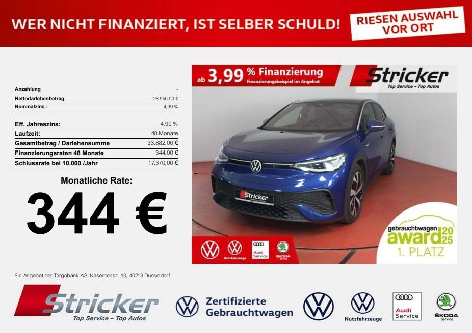 Volkswagen ID.5 Pro 128/77 344,-ohne Anzahlung Navi Pano IQ