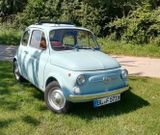 Fiat 500F, Oldtimer, BJ 6/1971, hellblau, Faltdach - Fiat 500 aus 1971
