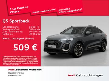 Audi Leasingangebot: Audi Q5 Sportback TFSI qu. tronic S line EditionOne A