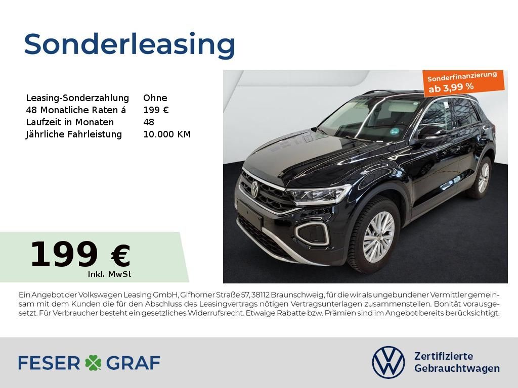 Volkswagen T-Roc Life 1.0 TSI Navi LED DigiCockpit SiHz Par