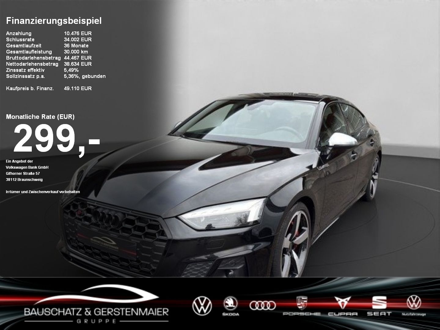 AUDI S5 Sportback 3.0 TDI quattro MATRIX*PANO*SOUND