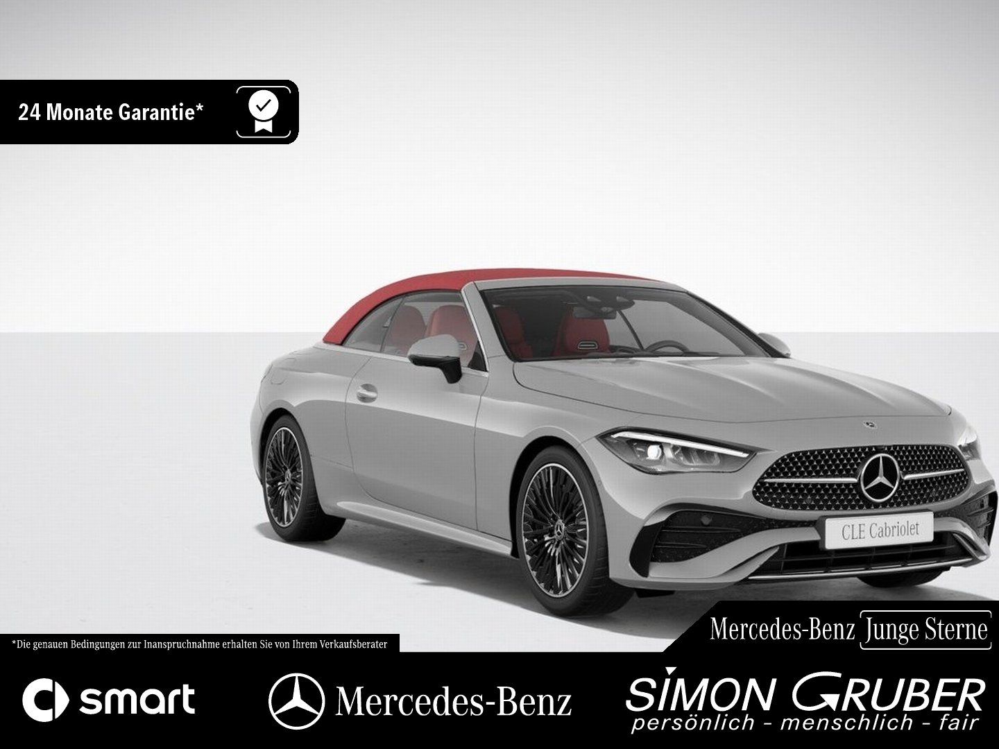 Fahrzeugabbildung Mercedes-Benz CLE 450 4M Cabrio AMG Leder rot 360 Burm 19 Zoll