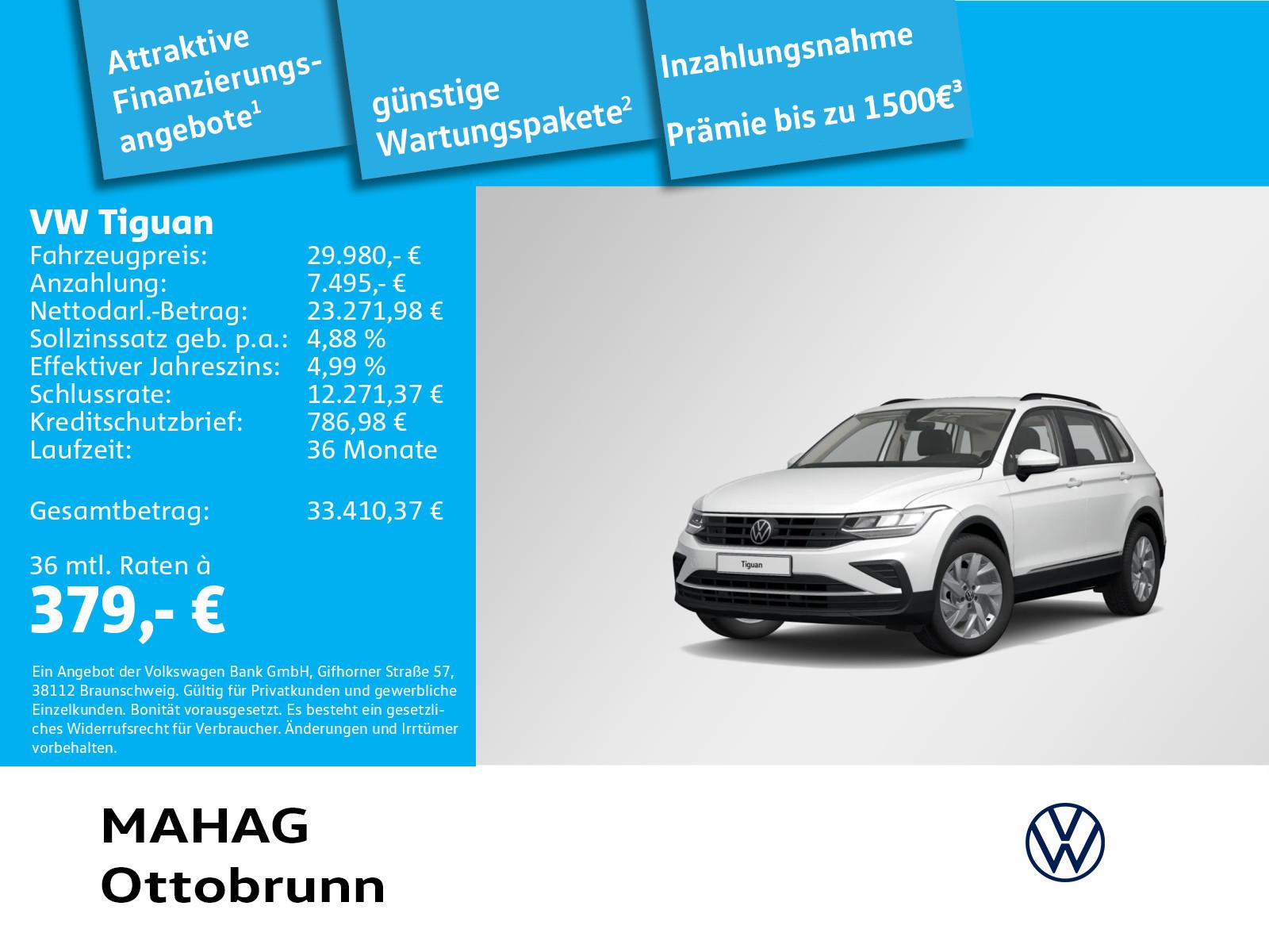 Volkswagen Tiguan Life 4 Mot 2.0 TDI AHK LED Navi ParkPilot