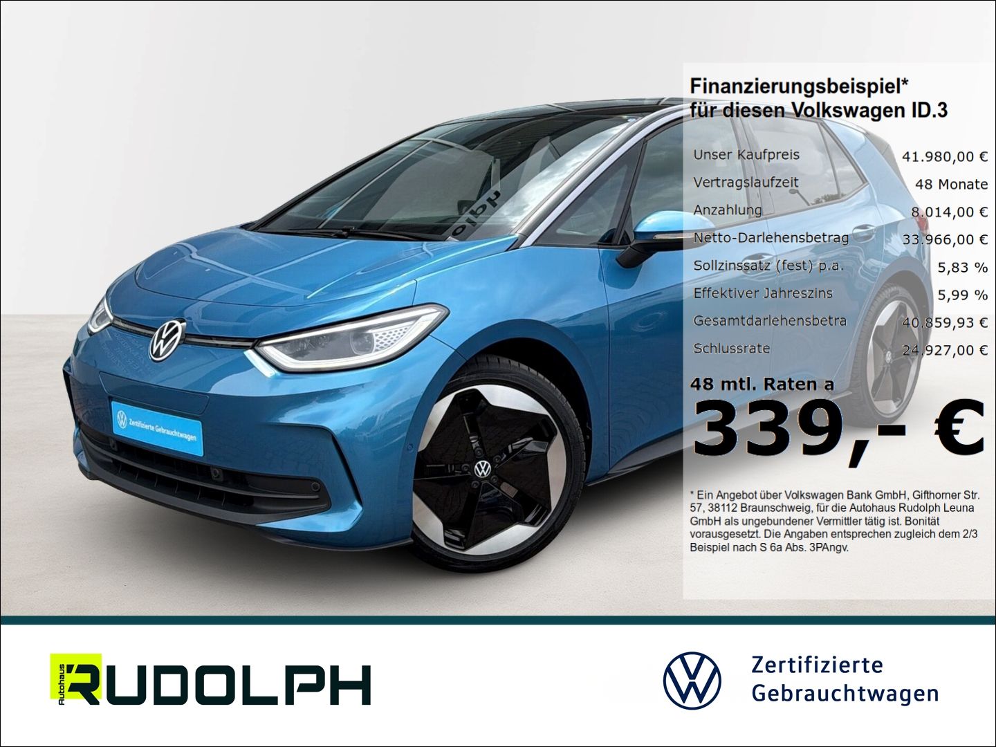 VW ID.3 Pro S HUD LED Navi ACC SHZ Fernlichtass. Rü