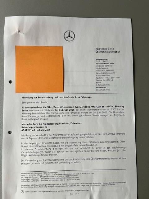 Mercedes-Benz CLA 35 AMG Shooting Brake CLA 35 4MATIC DCT ...