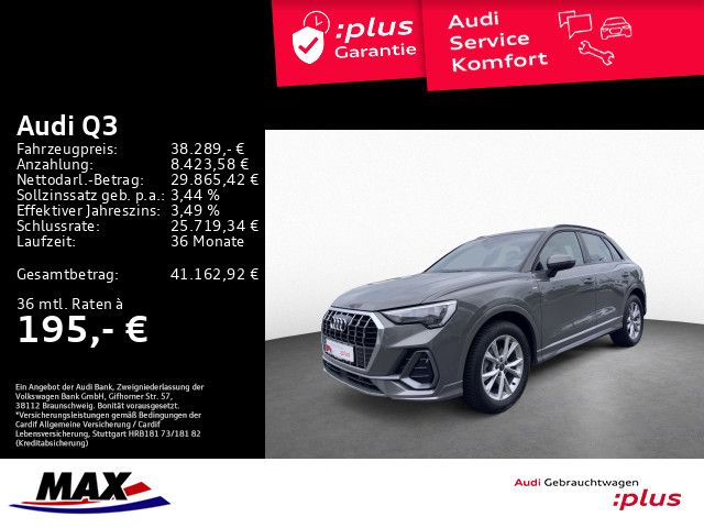 Q3 35 TDI S LINE LED+NAVI+KAMERA+ALU+SHZ+PDC