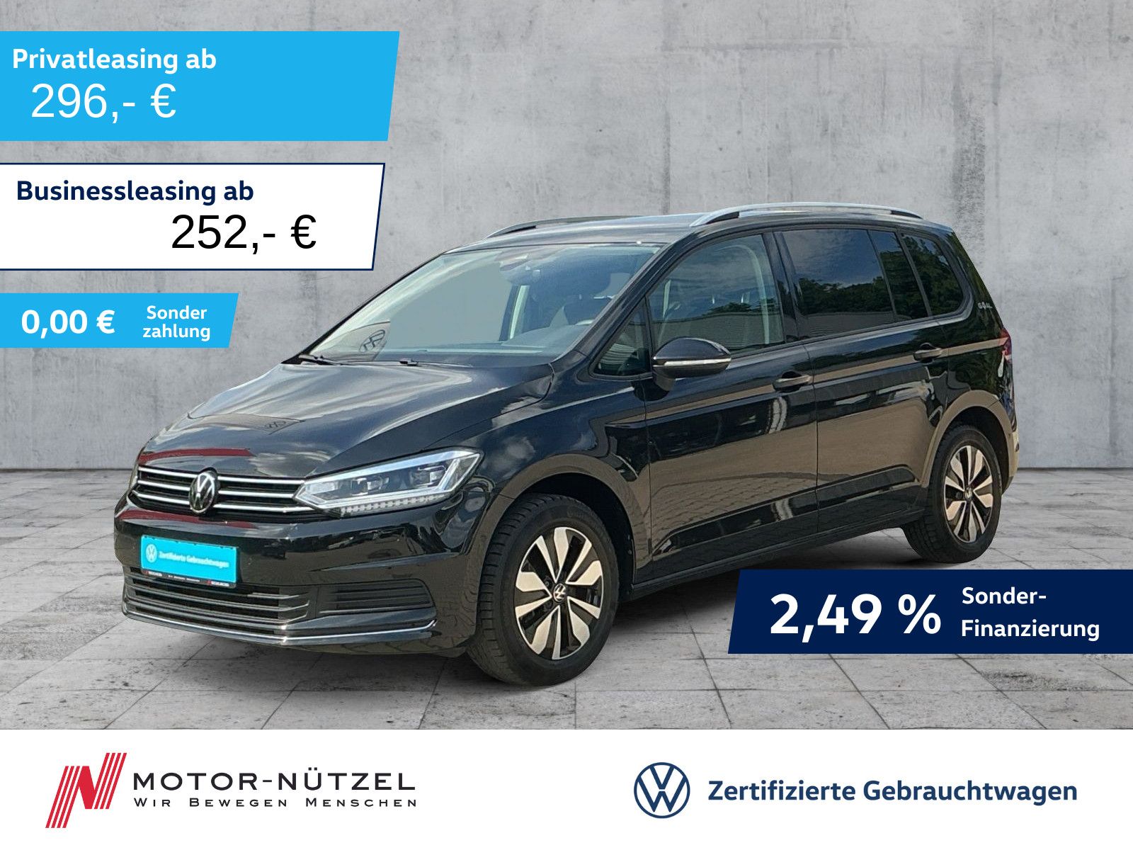Volkswagen Touran 1.5 TSI DSG GOAL MATRIX+NAVI+AHK+ACC+7SI