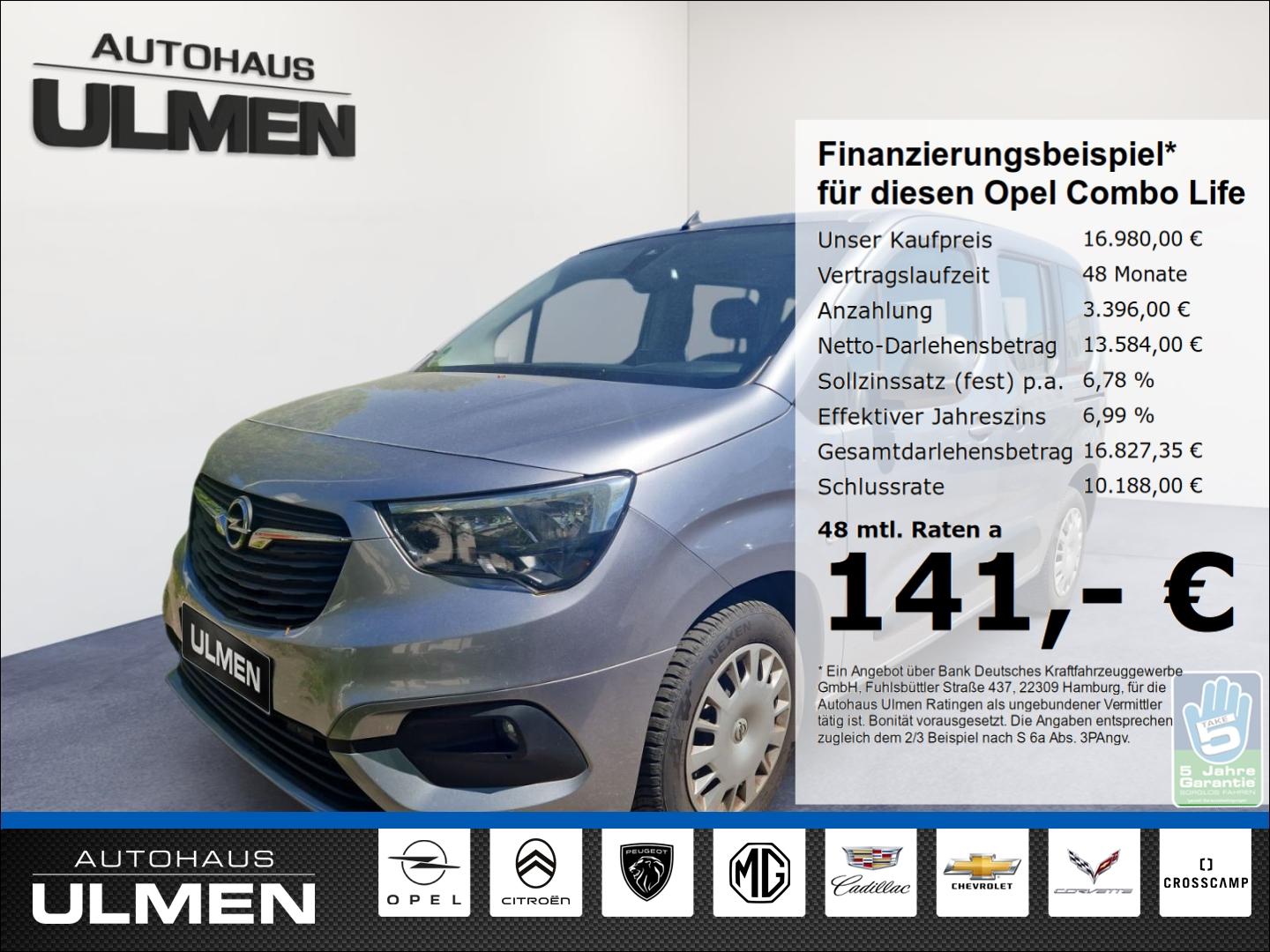 Opel Combo Life Edition 1.2 Turbo EU6d Apple CarPlay 