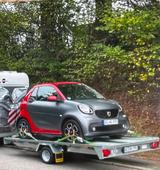 Smart Cabrio for two und Autotransportanhä... - Smart: Unfallwagen