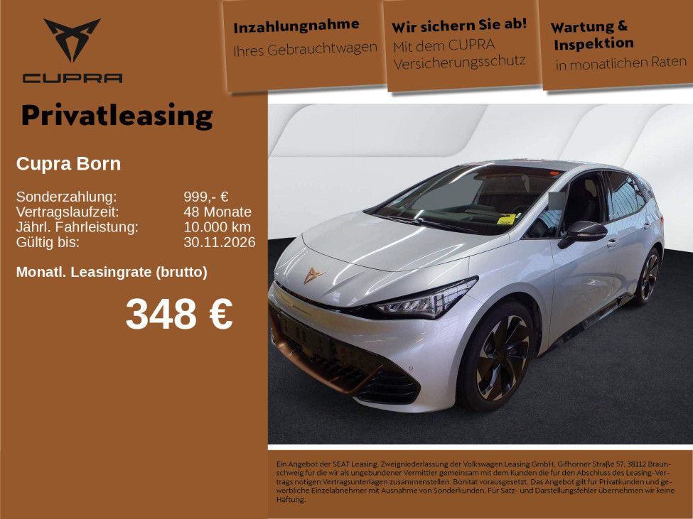 Cupra Born 82 kWh 19 ACC HuD LED NAVI KEYL. R-KAM WÄPU foto 1