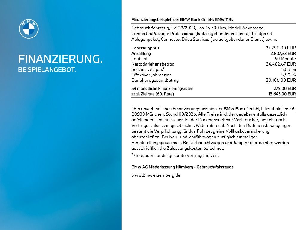 BMW 118i Kamera Sitzheizung Lenkradheizung Abstands foto 3