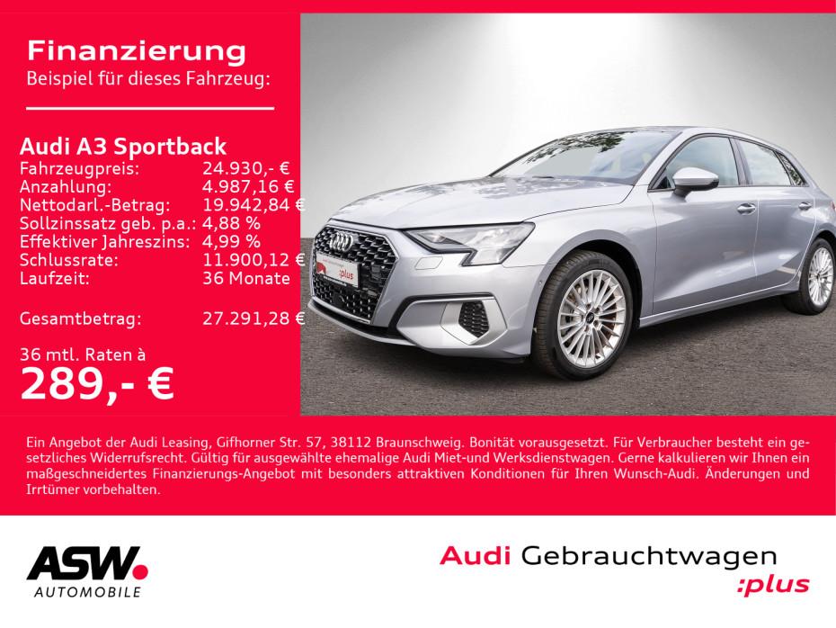 Audi A3 Sportback advanced 35TFSI NAVI LED GRA SHZ VC