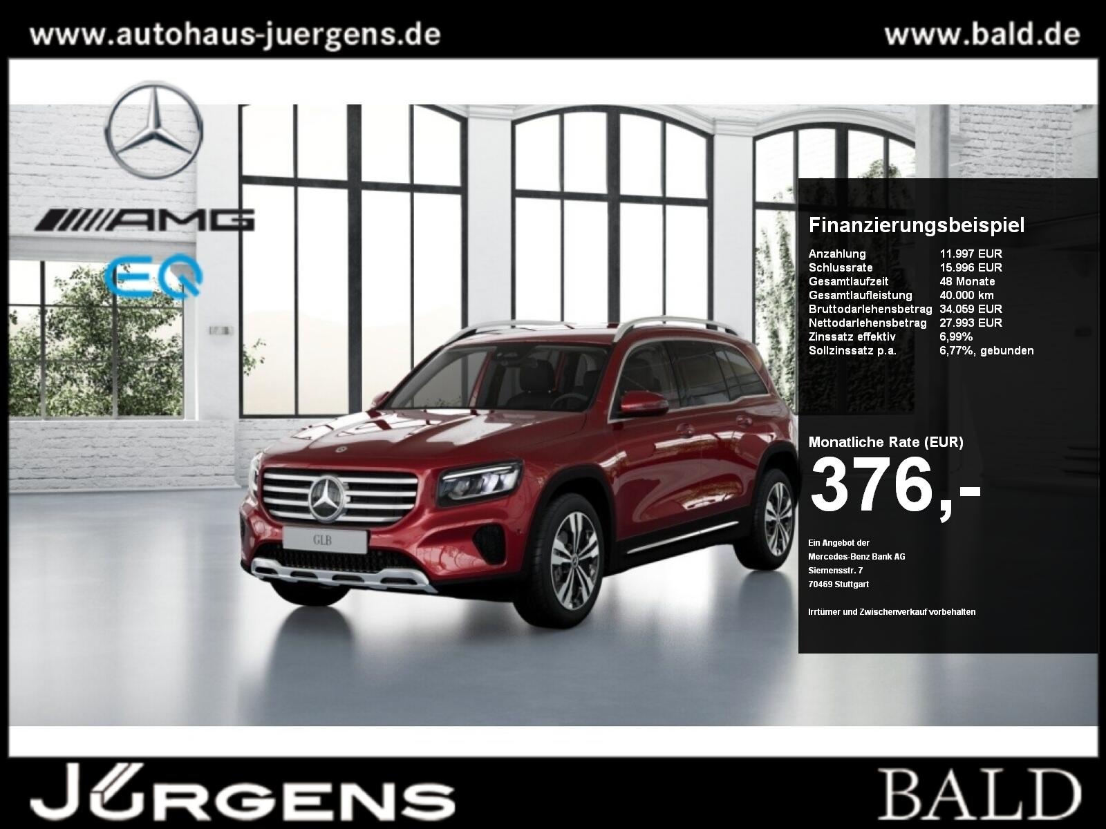 Mercedes-Benz GLB 180 Progressive+AHK+Stdhz+Cam+LED+Navi+Wide