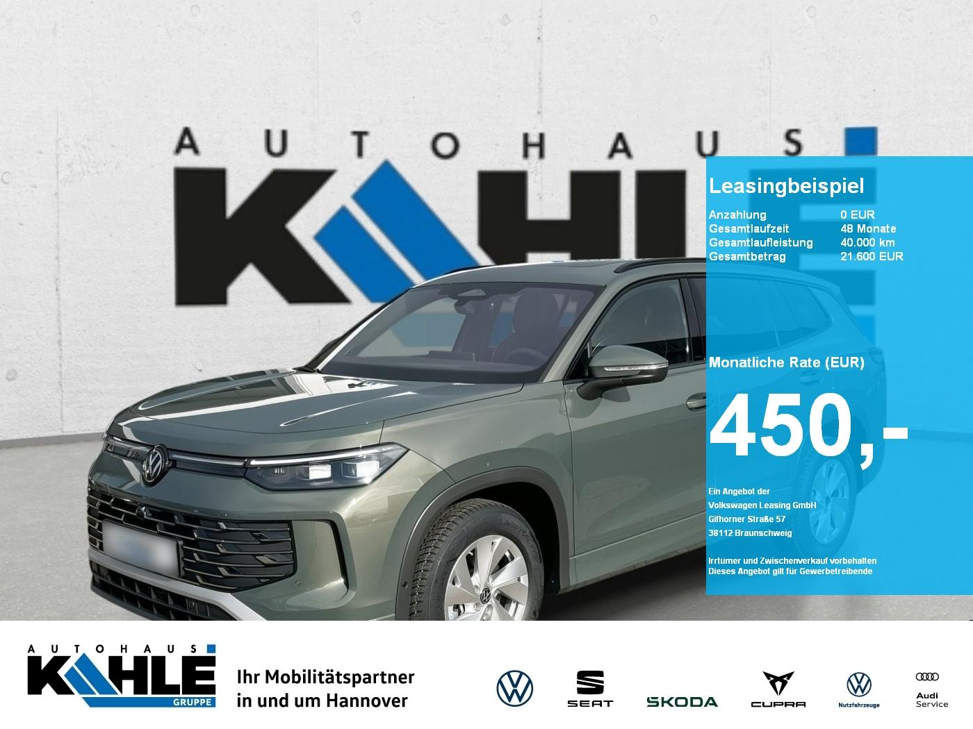 Volkswagen Tayron Elegance 2.0 l TDI 7-S AHK Komfort+ Leder