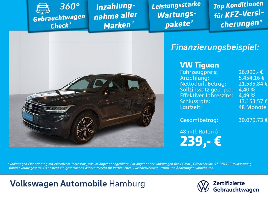 Tiguan 1.5 TSI Active  Ganzjahresreifen AppConne