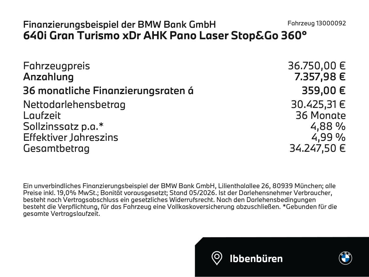 BMW 640i Gran Turismo xDr AHK Pano Laser Stop&Go 360
