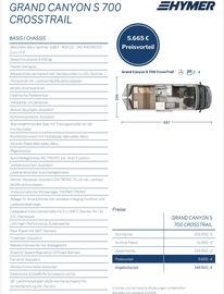 HYMER ERIBA HYMERCAR Grand Canyon S CrossTrail 700 AHK 2.8T Leder