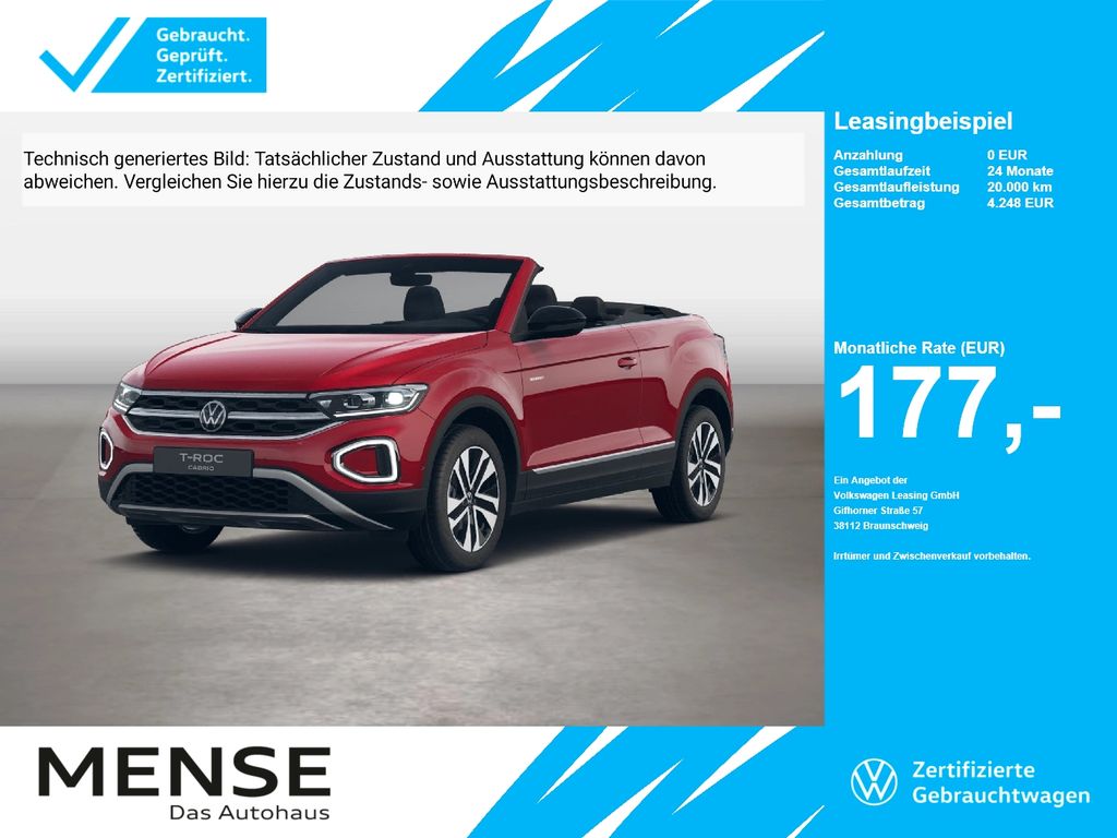 Volkswagen T-Roc Cabriolet 1.0TSI Style Energy CarPlay ACC
