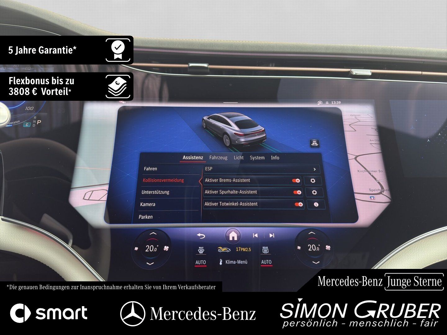 Fahrzeugabbildung Mercedes-Benz EQS 450+ Manufaktur Leder tiefweiss!!! Mod 2025