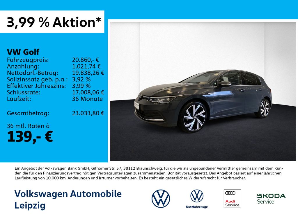 Golf VIII 2.0 TDI Style *DSG*ACC*PDC*Navi*RFK