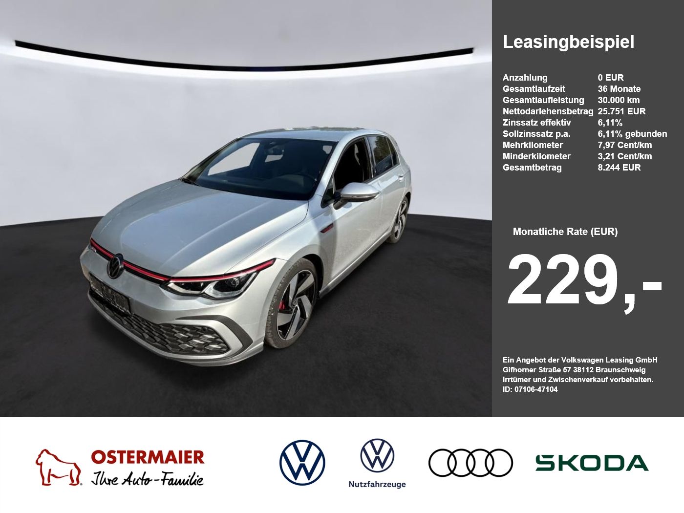 Volkswagen Golf GTI 2.0 TSI 180kW DSG.LED.LEDER.AHK.ACC.NAV