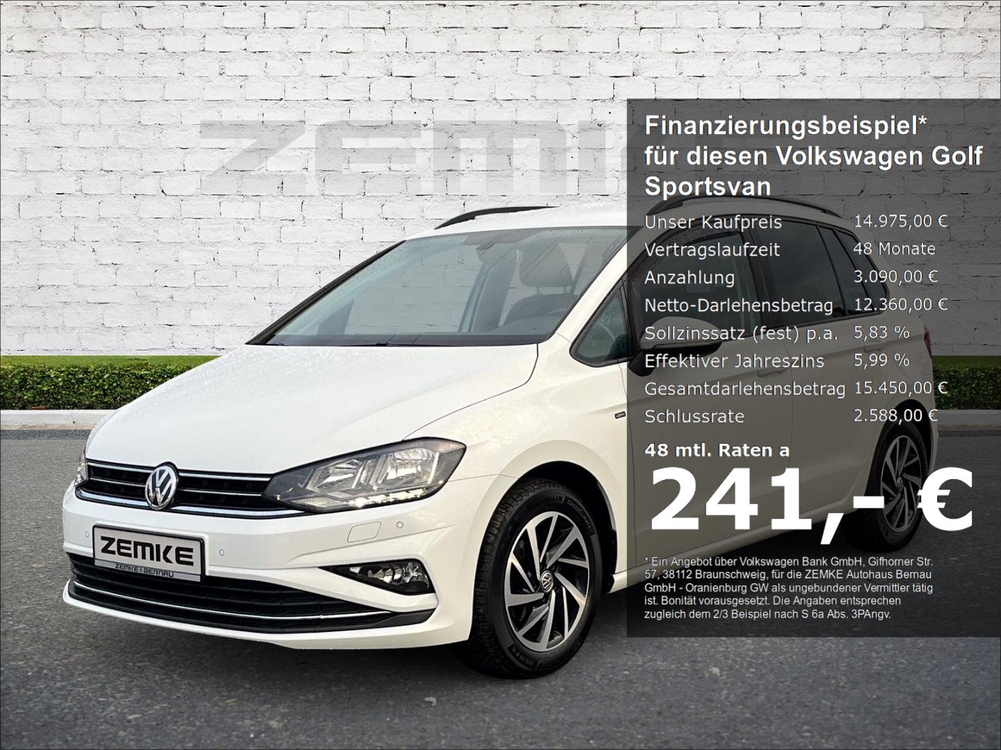 Volkswagen Golf Sportsvan VII 1,0 TSI Join Navi Sperrdiff. 