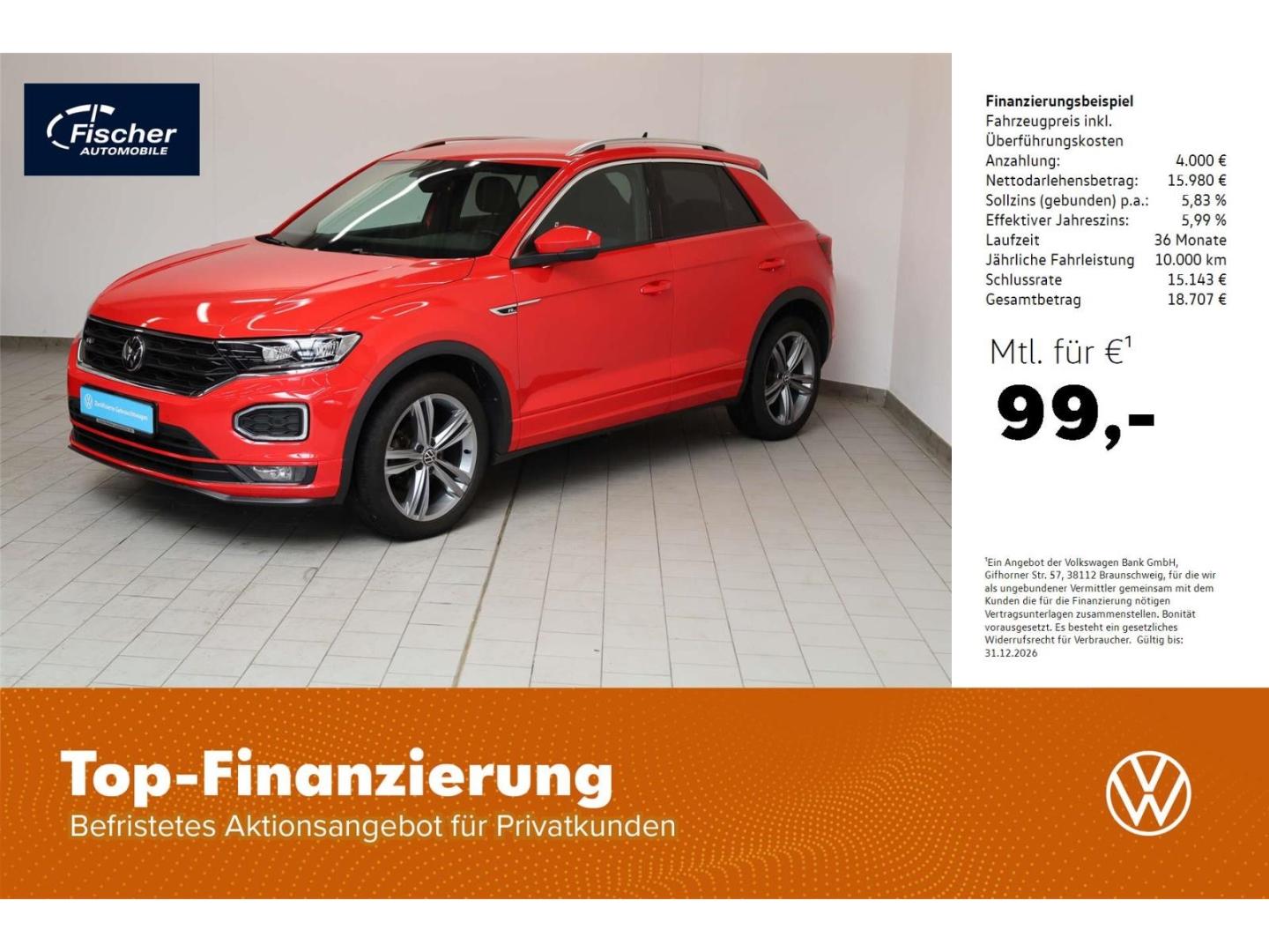 Volkswagen T-Roc 1.5 TSI ACT OPF Sport DSG AHK/NAV/RFK/ACC