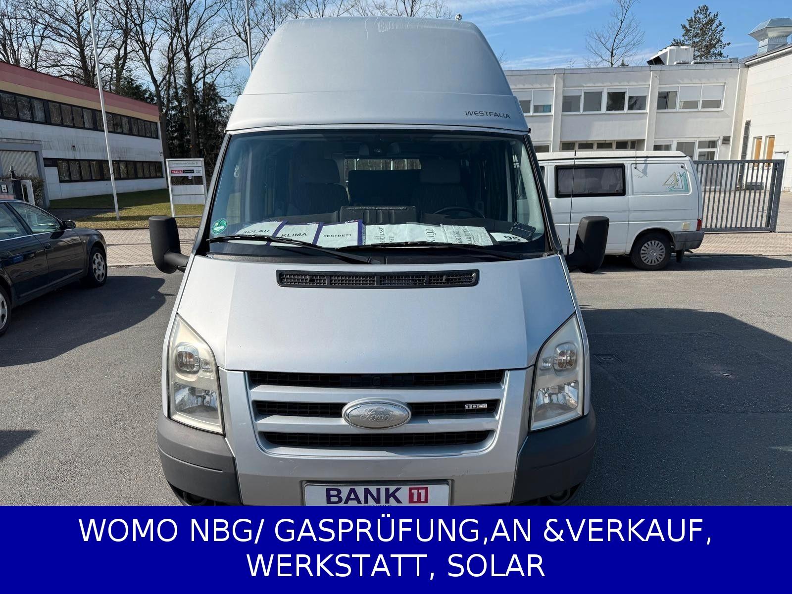 Ford Nugget/Klima/Hochdach/4xSchlaf/GrünPlk/S olar