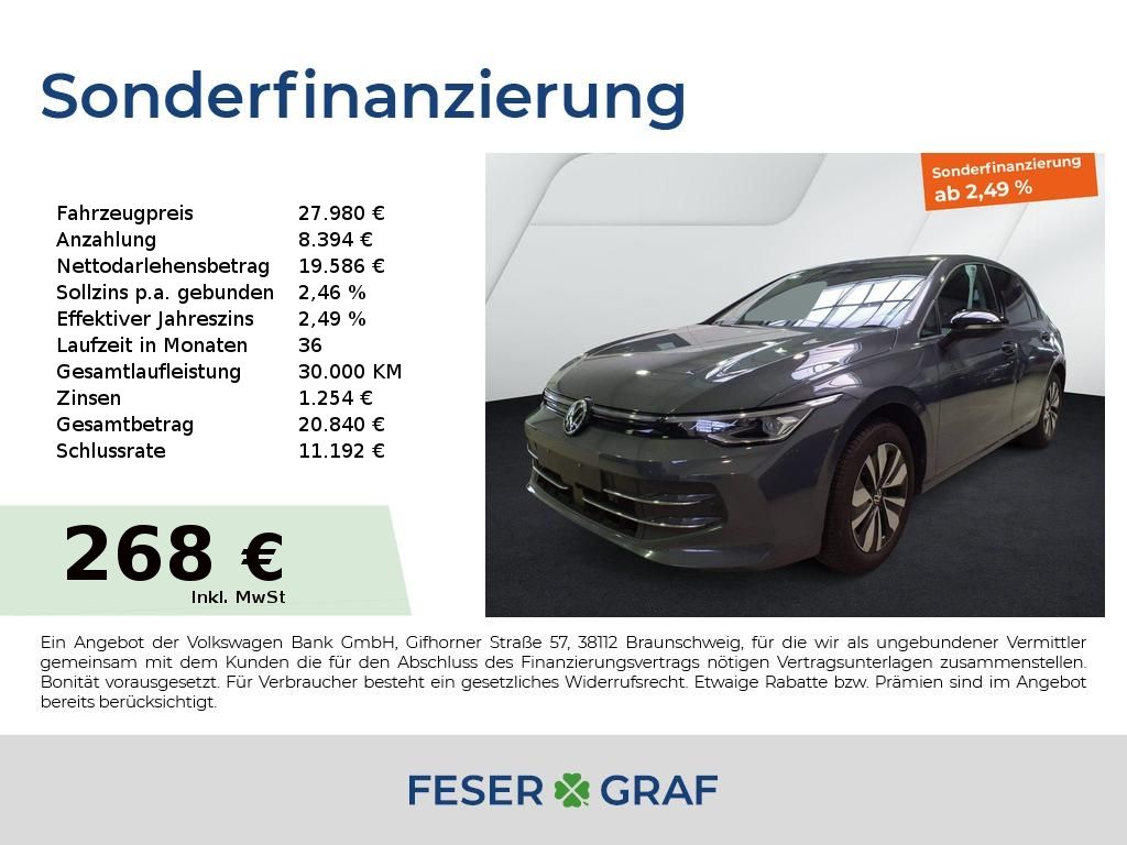 Volkswagen Golf GOAL 1.5 eTSI AHK Navi SHZ LHZ RFK LED ACC