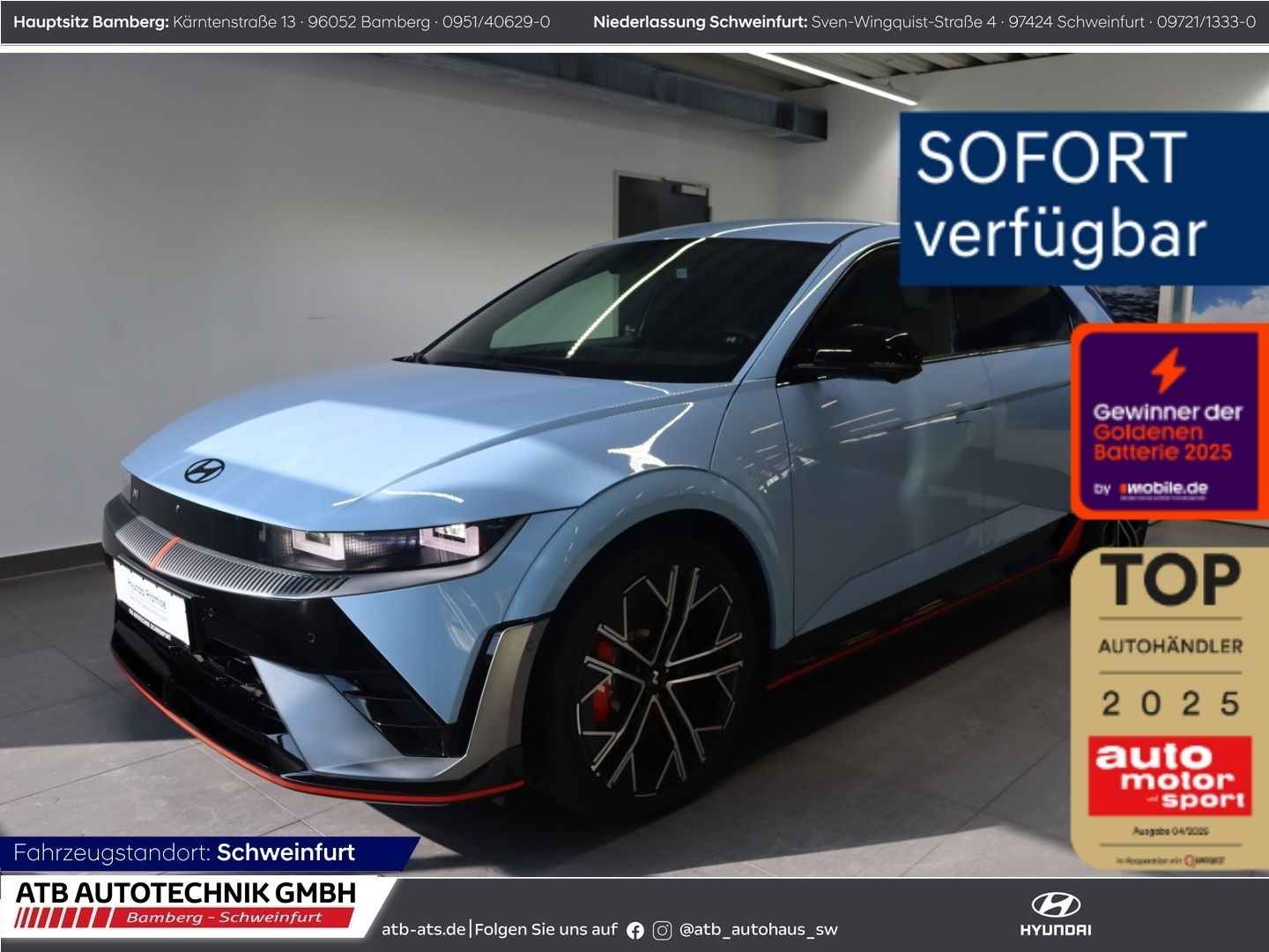 Fahrzeugabbildung Hyundai IONIQ 5 N Sitz-Paket 84kWh 4WD 609PS 98,8% SOH